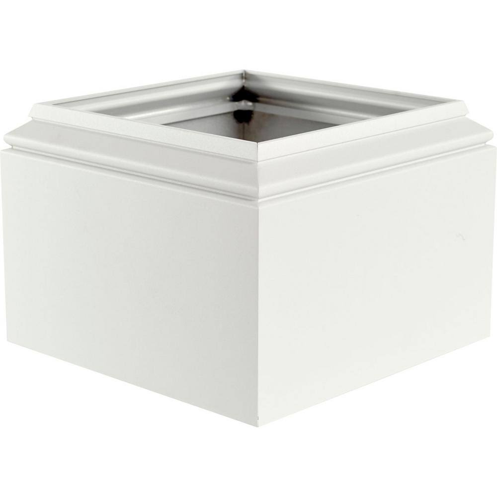 6 in. Aluminum Capital and Base with Wicker Finish S100878