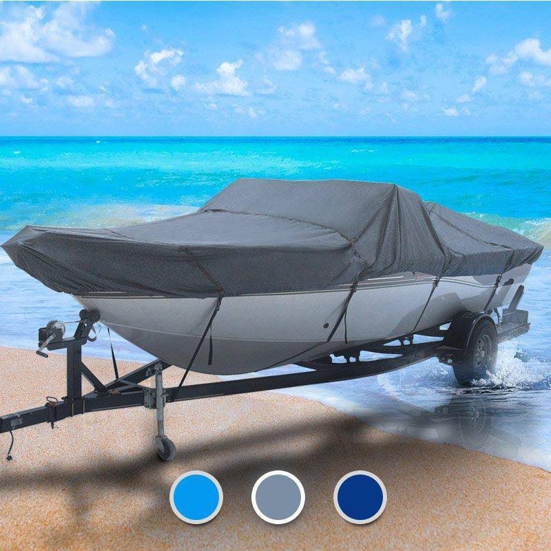 Gray Trailerable Cuddy Cabin Boat Cover J441