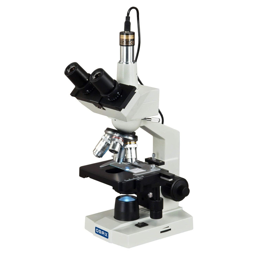 40X-2500X Digital Trinocular Compound LED Microscope with USB Camera W1708