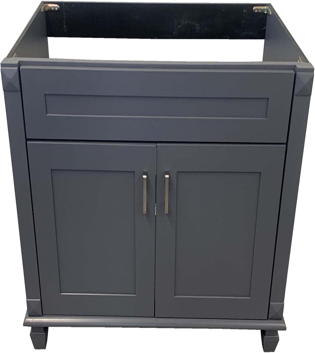 New Grey Shaker Single-Sink Bathroom Vanity Base Cabinet Y311