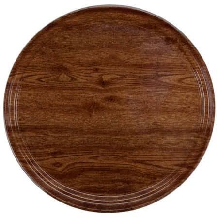 11x22 Round Fiberglass Serving Tray W67813