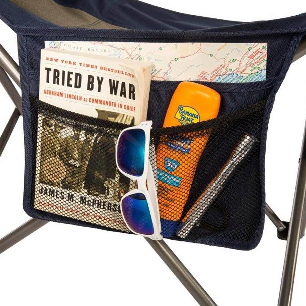 Folding Camping Chair with Footrest 2 Pack Z355