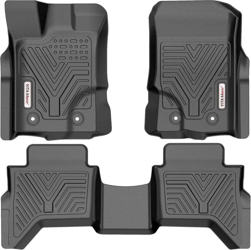 Black TPE Floor Mats 1st & 2nd Row T1259