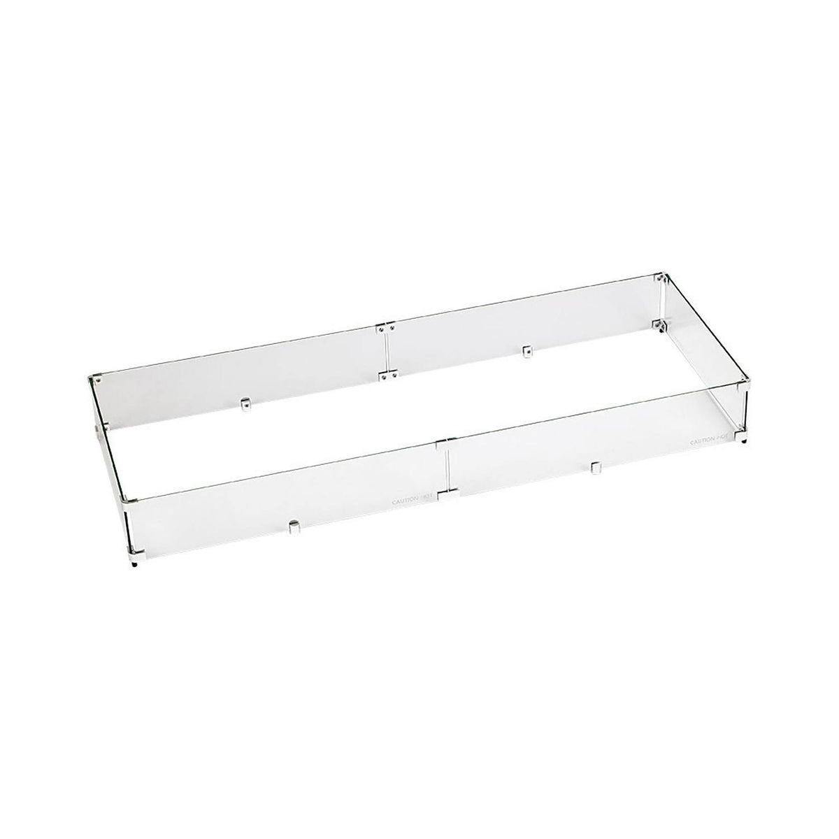 Fire Pit Glass Wind Guard Rectangular 53x19 inch M3248
