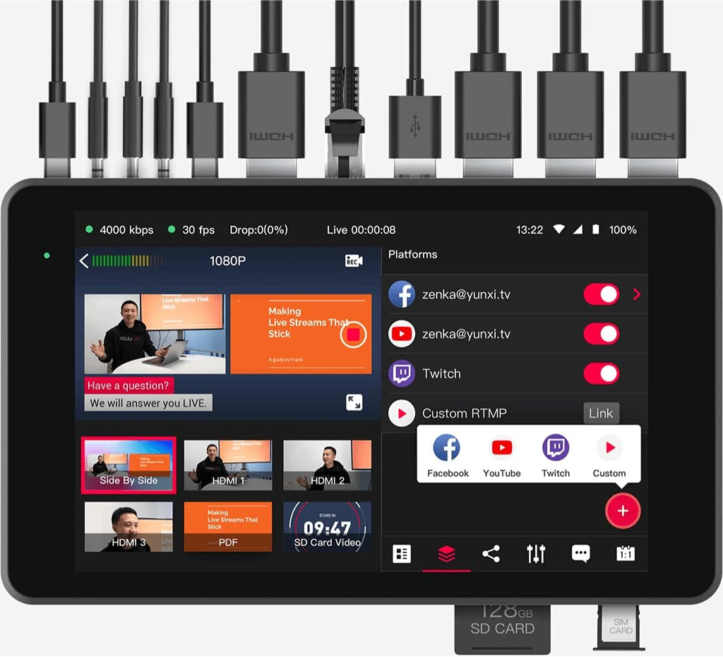 Portable Multi-Cam Live-Streaming Solution N804187