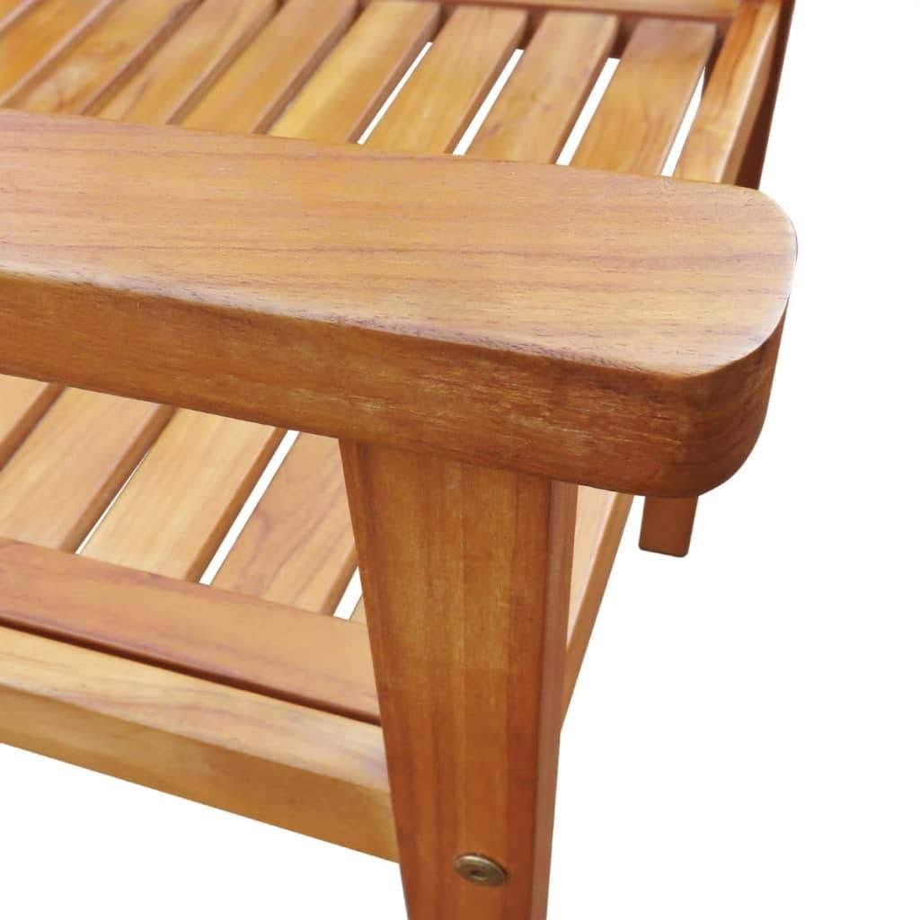 2 Pcs Brown Solid Acacia Wood Garden Chairs N615314