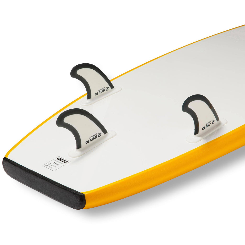 6&8x22 Foam Surfboard with Leash and 3 Fins Z9344
