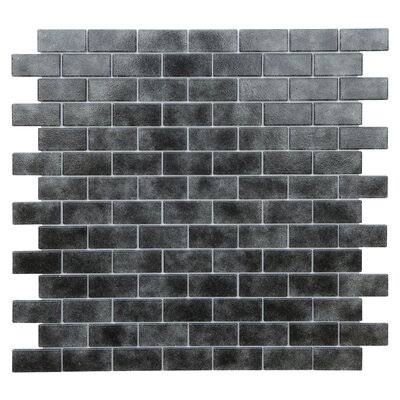 Black Gray Glass Mosaic Tile F853