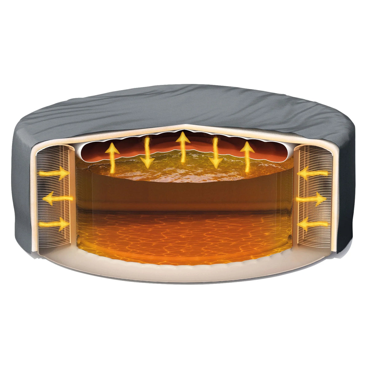 Inflatable Hot Tub with Multi-Colored LED Lights I875625