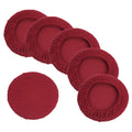 11" 6 Pack Wine Red Bar Stool Cover I226250