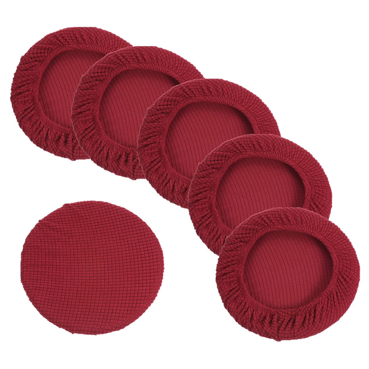 11" 6 Pack Wine Red Bar Stool Cover I226250