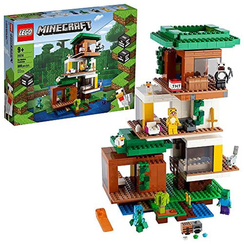 Minecraft Treehouse Building Kit Playset 909 Pieces N8592