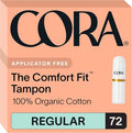 100% Organic Cotton Unscented Non-Applicator Tampons B4132