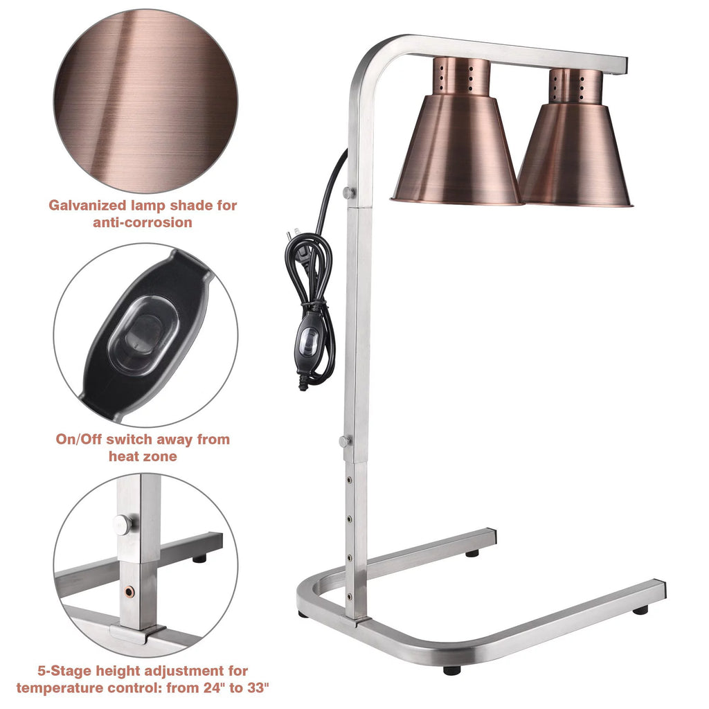 Commercial Food Warmer with Dual 250W Bulbs R45280