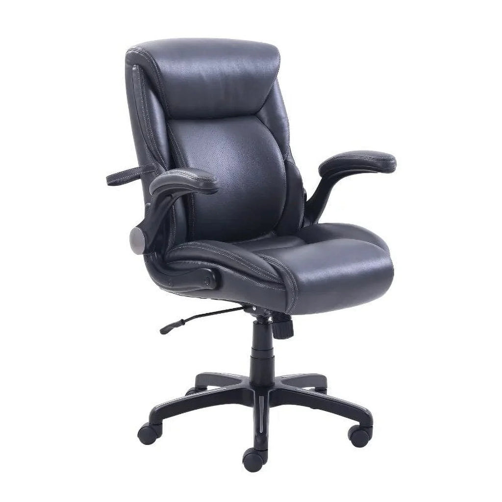 Black Bonded Leather Ergonomic Office Chair F167
