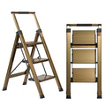 5 Step Aluminum Folding Ladder with Anti-Slip Wide Pedal O779007