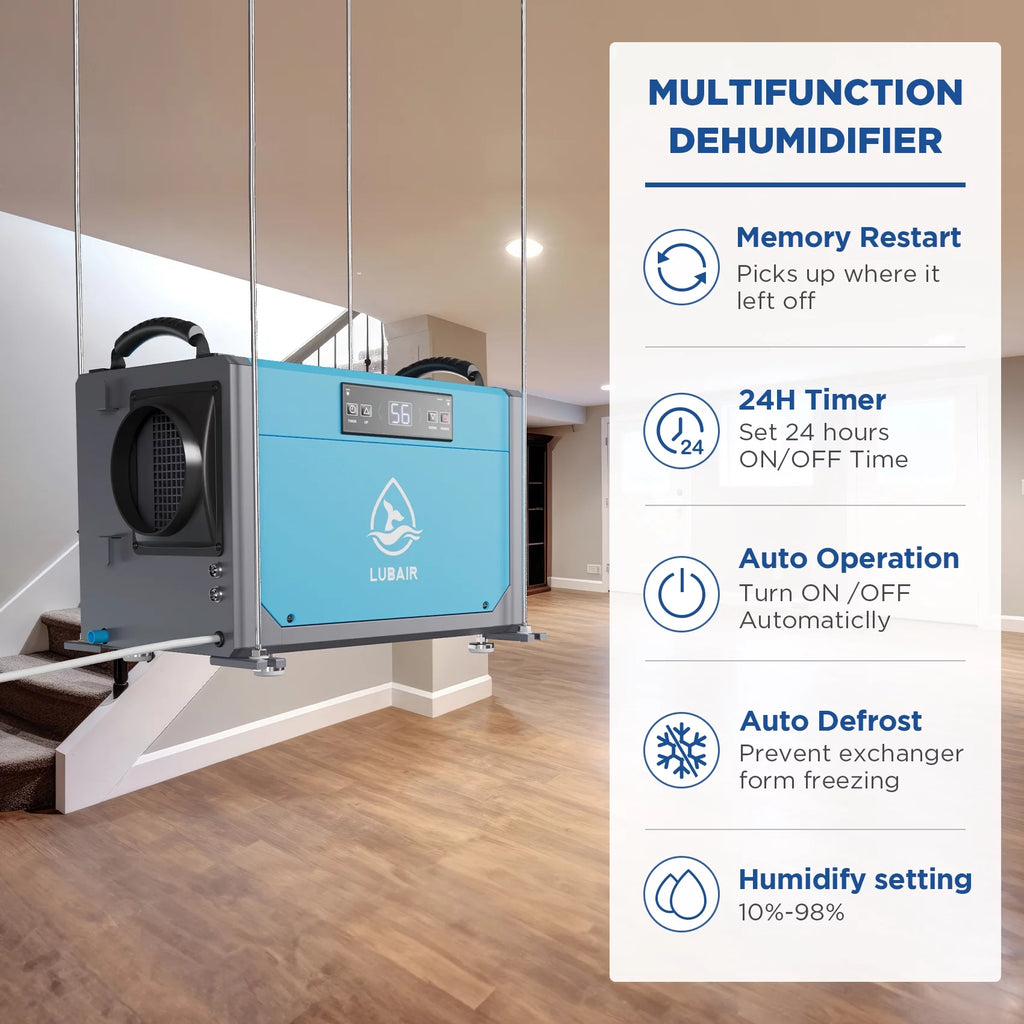 113 Pints Commercial Dehumidifier with Drain Hose W4221