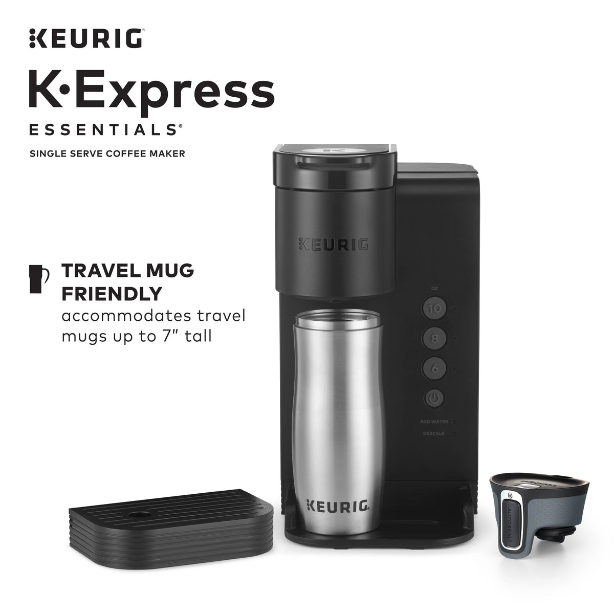 Black Single Serve K-Cup Pod Coffee Maker D77626