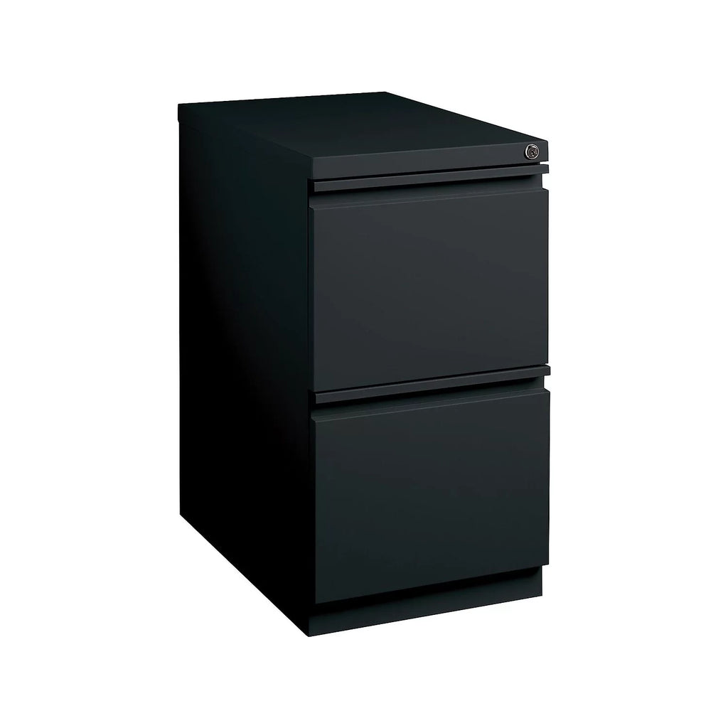 2-Drawer Vertical File Cabinet Locking Letter Black Y54204