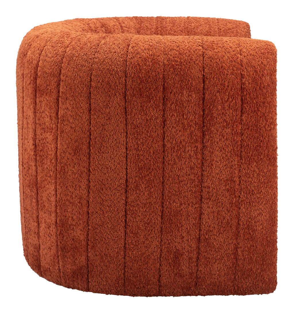 Burnt Orange Accent Chair J776
