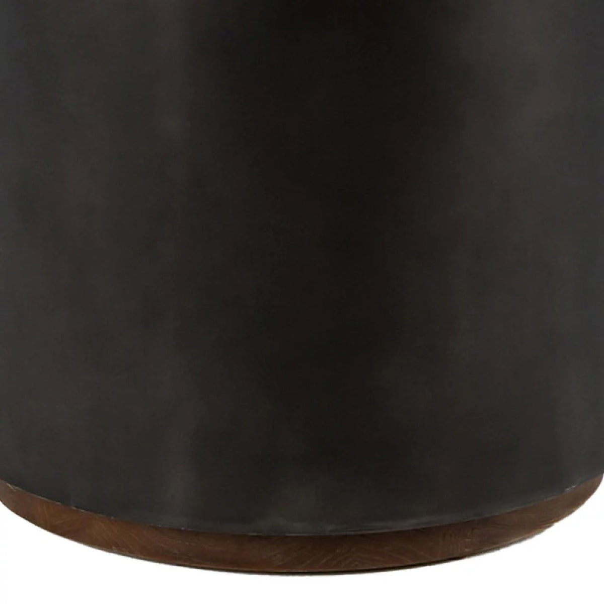 24 Inch Round Drum Wood End Table M38989