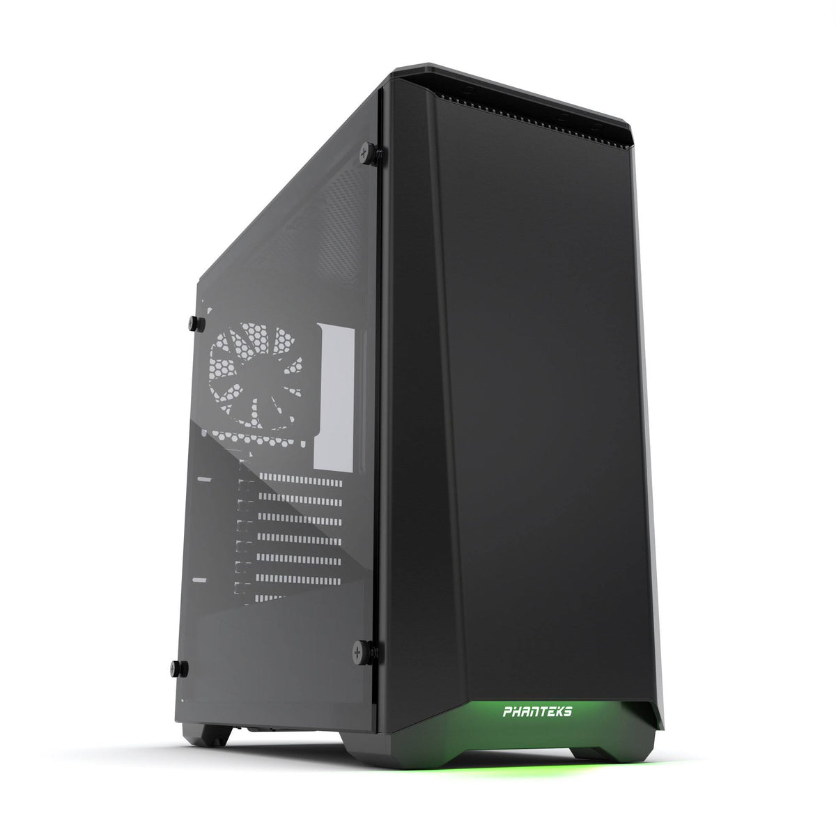Satin Black Tempered Glass Computer Case X72526