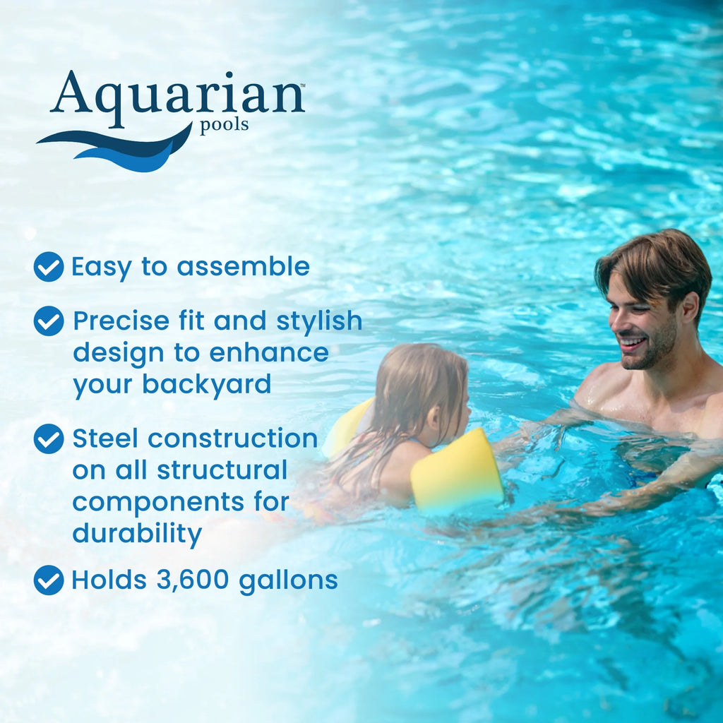 18 Foot by 52 Inch Steel Frame Above Ground Pool Q401