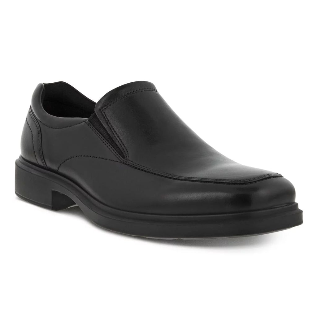 Black Leather Slip-on I266