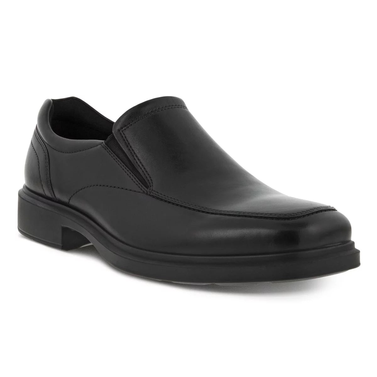 Black Leather Slip-on I266