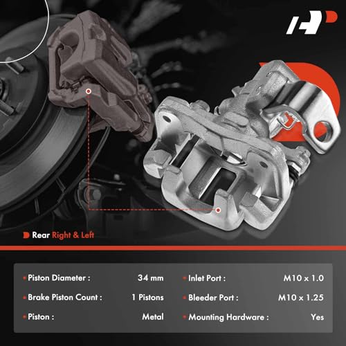 Disc Brake Caliper Assembly with Bracket Rear Right Passenger Side J247