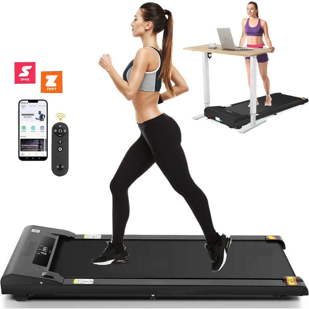 2.5HP Slim Compact Under Desk Treadmill with LED Display and Remote Control E314
