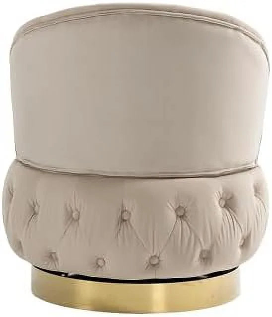 Round Swivel Chair with Tufted Back and Cushion E828551