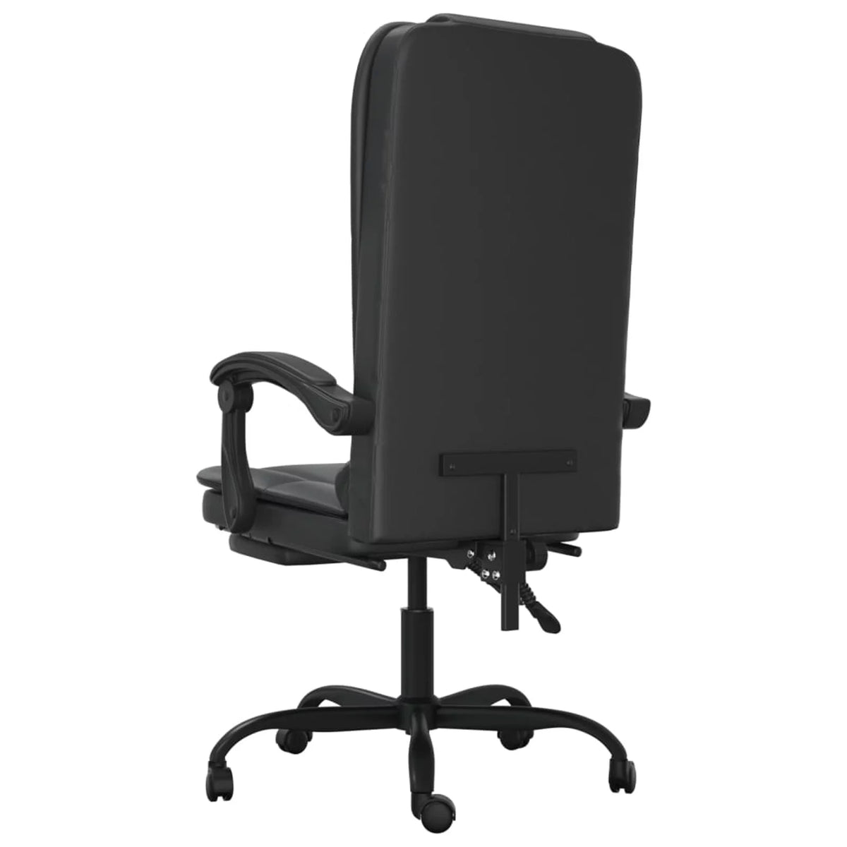 Black Faux Leather Massage Reclining Office Chair Y953