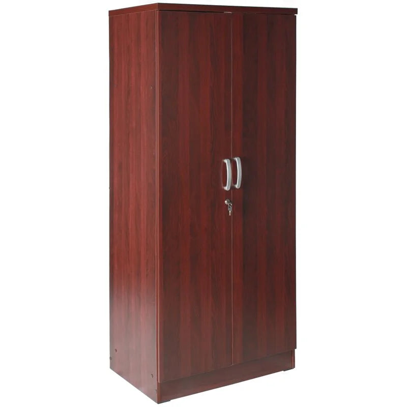 Queen Bed and Armoire Wardrobe Cabinet Set S76442
