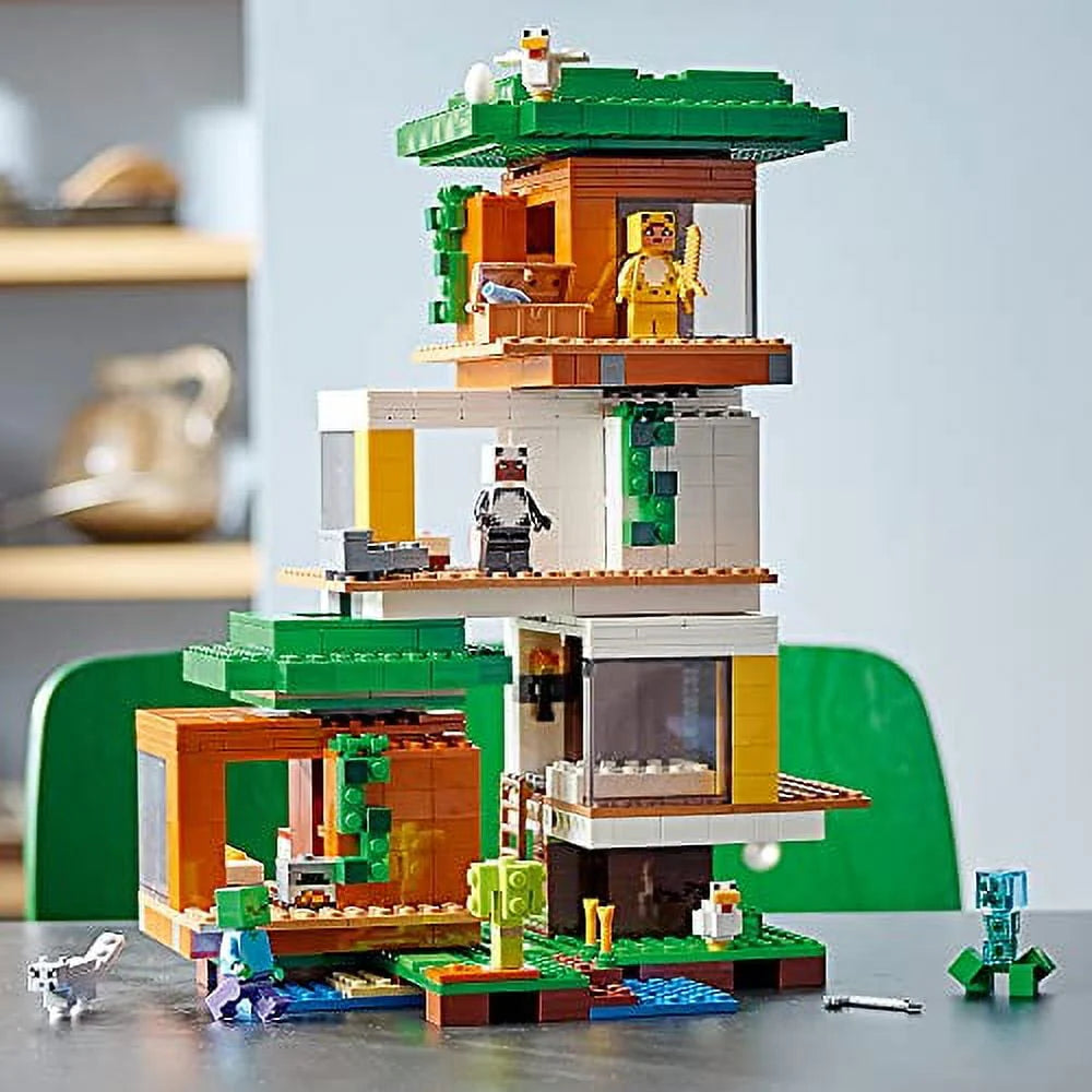Minecraft Treehouse Building Kit Playset 909 Pieces N8592