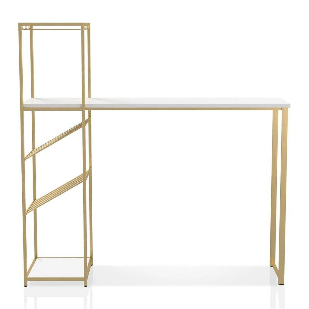 Metal Bar Table with Wine Shelf N301