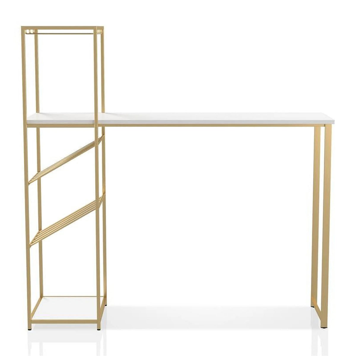 Metal Bar Table with Wine Shelf N301