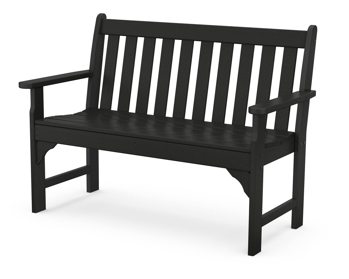 48" Black Bench S863