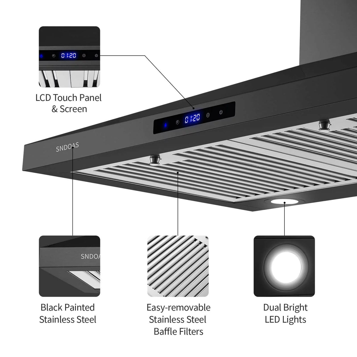30 inch Stainless Steel Wall Mount Range Hood I3956