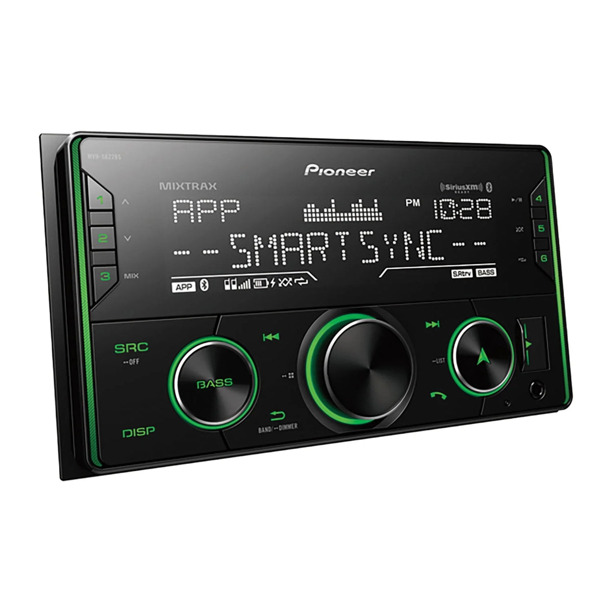 Double-DIN Car Stereo Head Unit with Bluetooth X675796