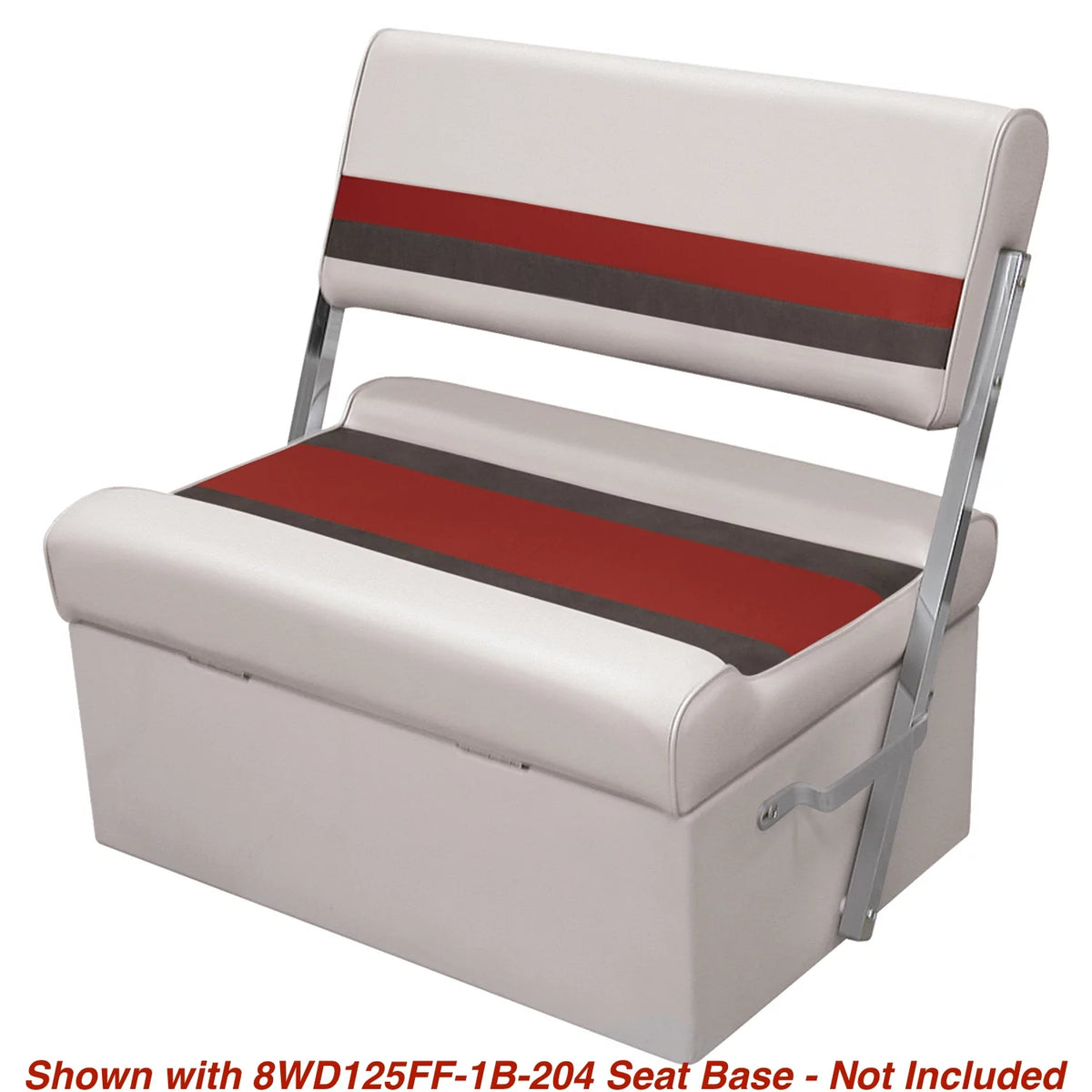 White Navy Blue Bench Seat and Backrest Cushion Set D739
