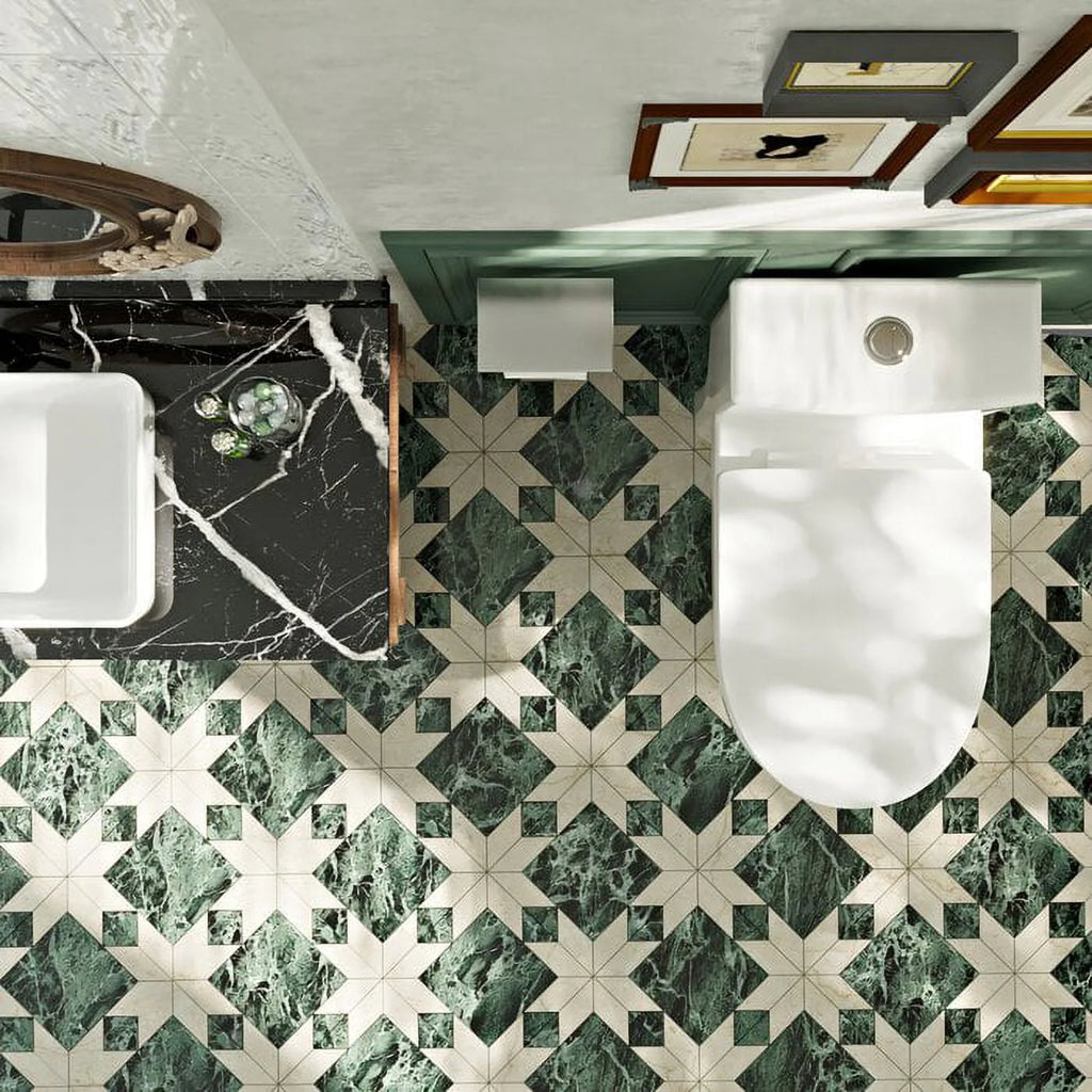 White Dual-Flush Elongated One-Piece Toilet L3995