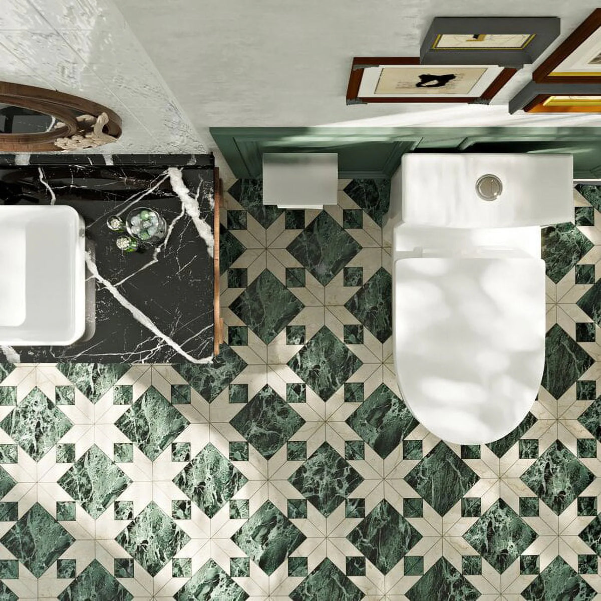 White Dual-Flush Elongated One-Piece Toilet L3995