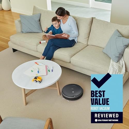 Robot Vacuum Wi-Fi Connectivity Self-Charging Charcoal Grey Z93741