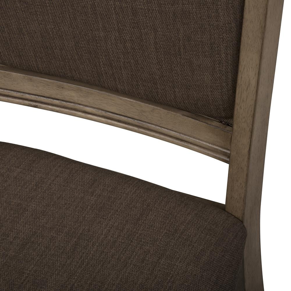 Brown Set of 2 Upholstered Side Chair U26991