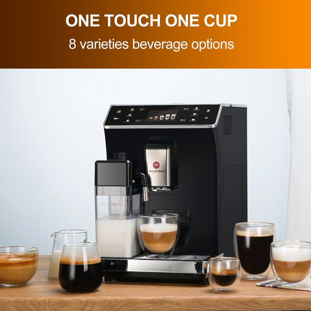 Automatic Espresso Coffee Machine with Grinder and Milk Frother I239