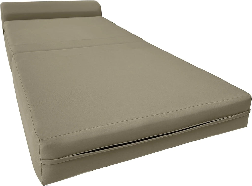 Tan Folding Foam Bed D37566