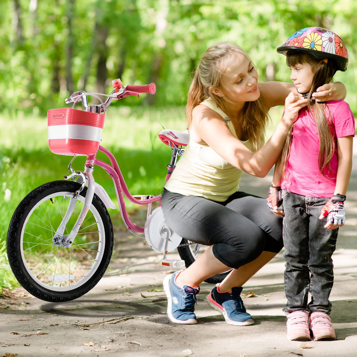 Pink 12 Carbon Steel Kids Bike Y232496