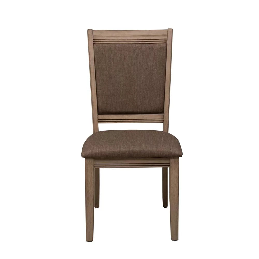 Brown Set of 2 Upholstered Side Chair U26991