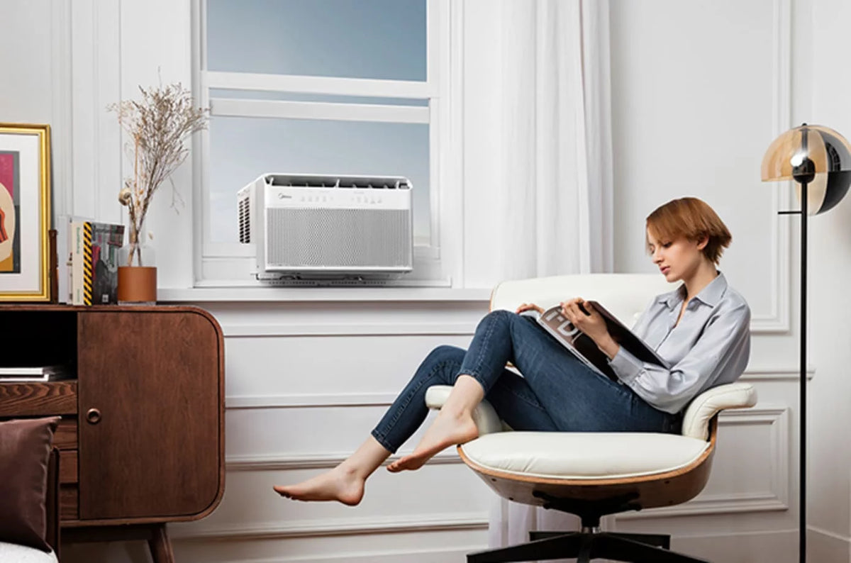8,000 BTU Smart Inverter U-Shaped Window Air Conditioner Q7493